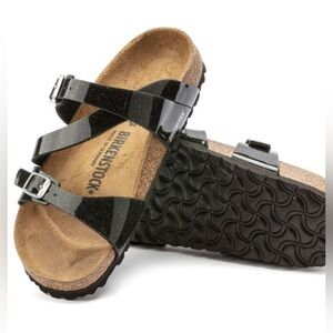 Birkenstock Salina Birko-Flor Crossstrap Buckle Sandal Galaxy Black EU 39 narrow